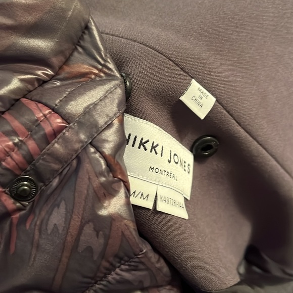 Amazing 2 Coats in One Like New slate gray Nikki Jones size M Coat Set - Picture 10 of 11